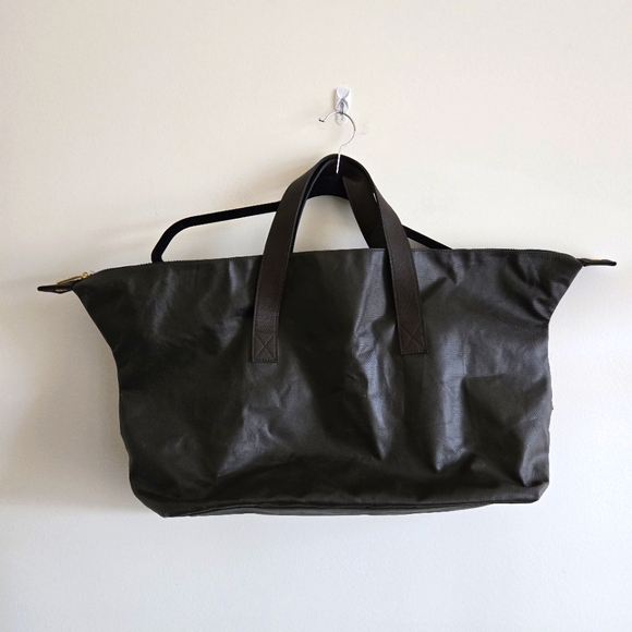 NWOT Paco Rabanne Perfume zippered tote, dark chocolate brown - Picture 1 of 8